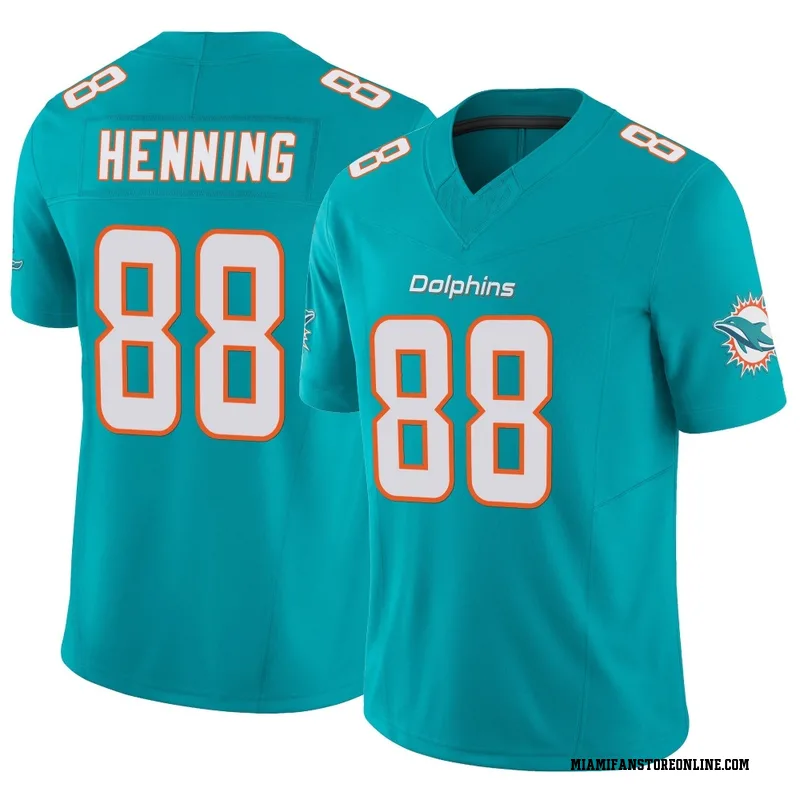 A.J. Henning Men's Aqua Limited Miami Dolphins Vapor F.U.S.E. Football Jersey