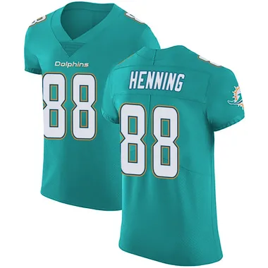 A.J. Henning Men's Green Elite Miami Dolphins Aqua Team Color Vapor Untouchable Football Jersey