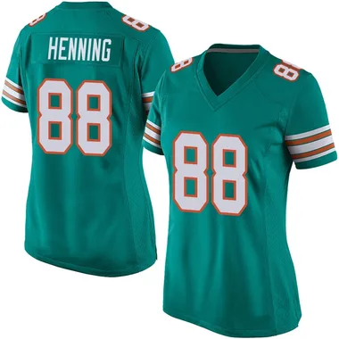 A.J. Henning Women's Aqua Game Miami Dolphins Alternate Football Jersey