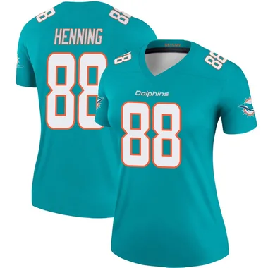 A.J. Henning Women's Aqua Legend Miami Dolphins Football Jersey