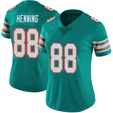 A.J. Henning Women's Aqua Limited Miami Dolphins Alternate Vapor Untouchable Football Jersey