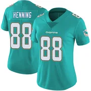 A.J. Henning Women's Aqua Limited Miami Dolphins Team Color Vapor Untouchable Football Jersey