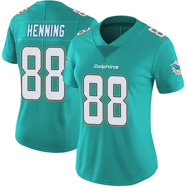 A.J. Henning Women's Aqua Limited Miami Dolphins Team Color Vapor Untouchable Football Jersey