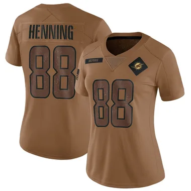 A.J. Henning Women's Brown Limited Miami Dolphins 2023 Salute To Service Football Jersey