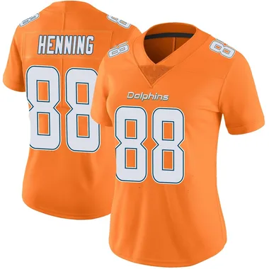 A.J. Henning Women's Orange Limited Miami Dolphins Color Rush Football Jersey