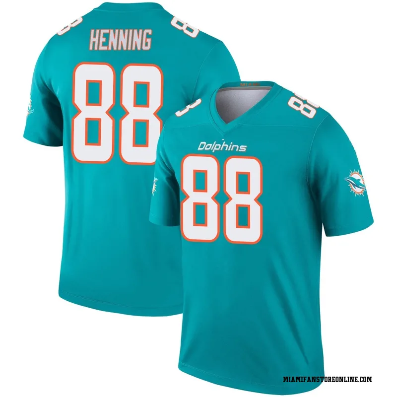 A.J. Henning Youth Aqua Legend Miami Dolphins Football Jersey