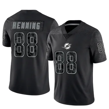 A.J. Henning Youth Black Limited Miami Dolphins Reflective Football Jersey