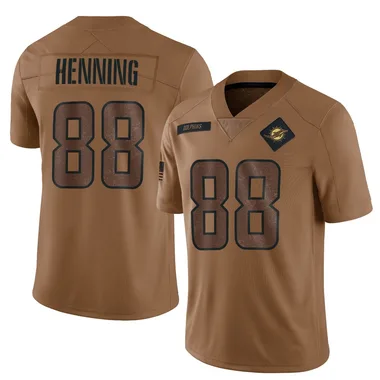 A.J. Henning Youth Brown Limited Miami Dolphins 2023 Salute To Service Football Jersey