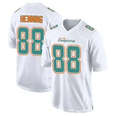 A.J. Henning Youth White Game Miami Dolphins Fashion Football Jersey
