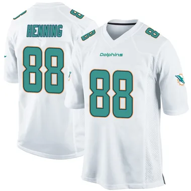 A.J. Henning Youth White Game Miami Dolphins Football Jersey