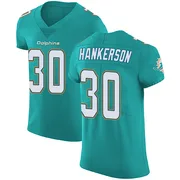 Anthony Hankerson Men's Green Elite Miami Dolphins Aqua Team Color Vapor Untouchable Football Jersey