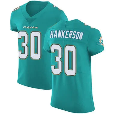 Anthony Hankerson Men's Green Elite Miami Dolphins Aqua Team Color Vapor Untouchable Football Jersey