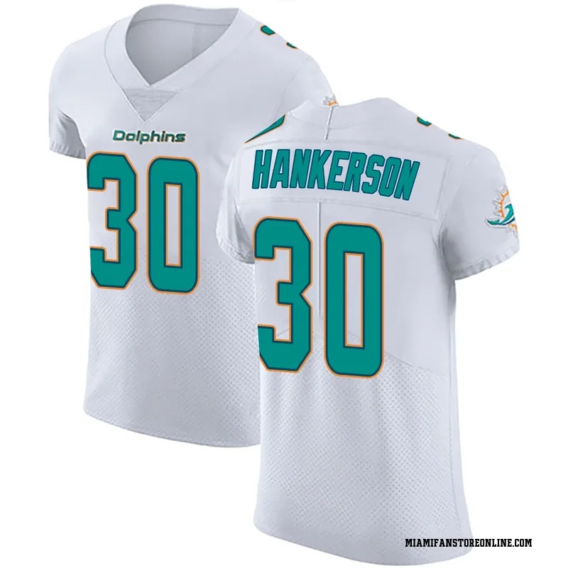 Anthony Hankerson Men's White Elite Miami Dolphins Vapor Untouchable Football Jersey