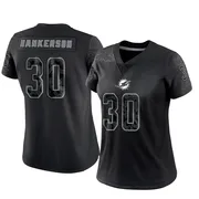 Anthony Hankerson Women's Black Limited Miami Dolphins Reflective Football Jersey