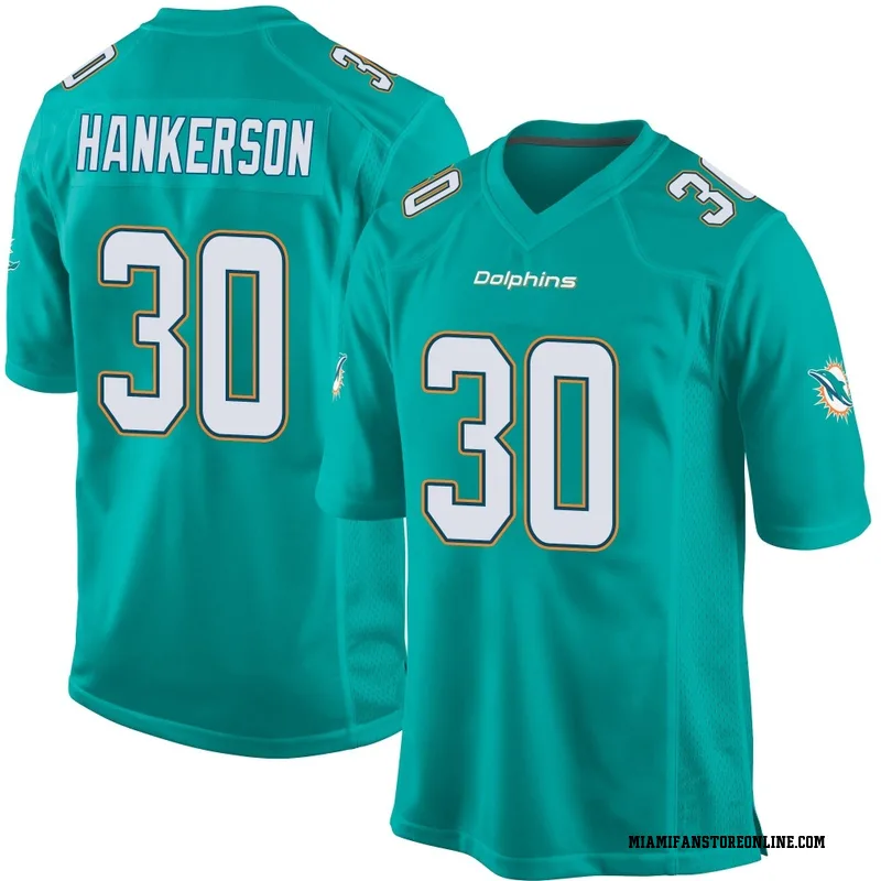 Anthony Hankerson Youth Aqua Game Miami Dolphins Team Color Football Jersey