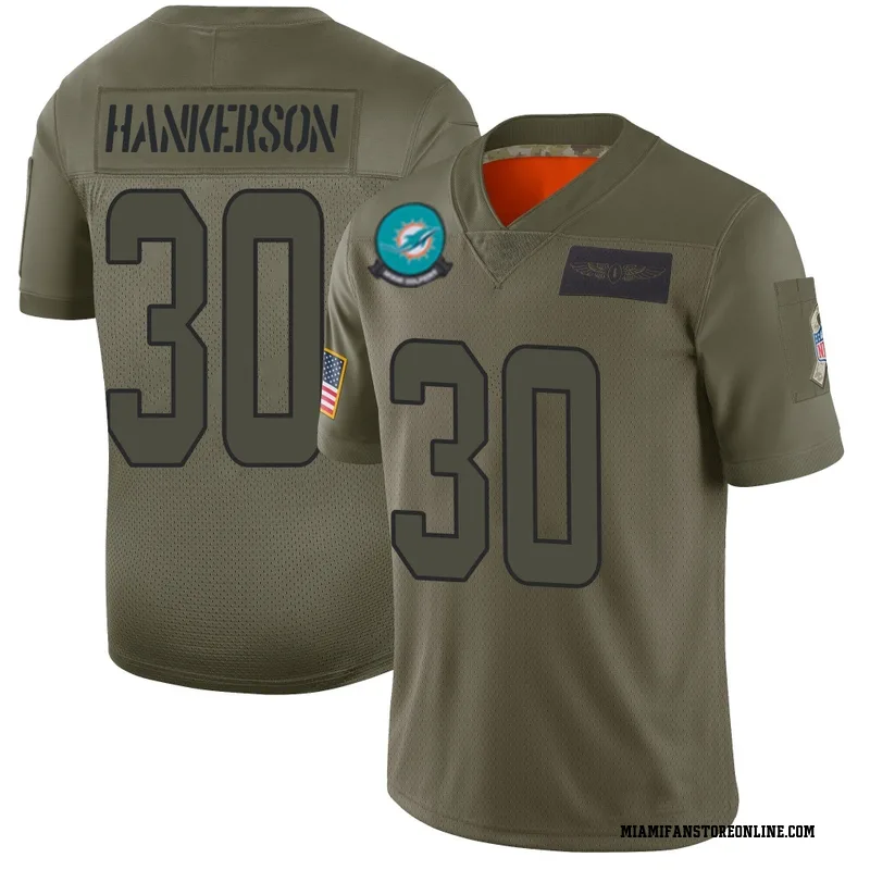 Anthony Hankerson Youth Camo Limited Miami Dolphins 2019 Salute to Service Football Jersey