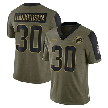 Anthony Hankerson Youth Olive Limited Miami Dolphins 2021 Salute To Service Football Jersey