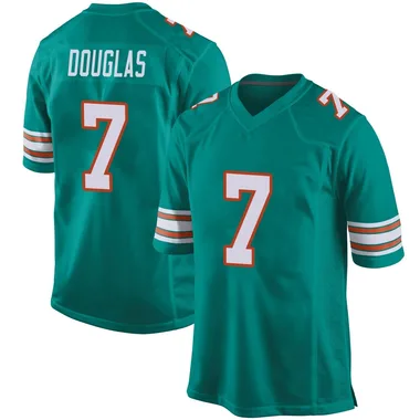 Caleb Douglas Men's Aqua Game Miami Dolphins Alternate Football Jersey