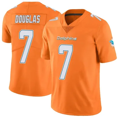 Caleb Douglas Men's Orange Limited Miami Dolphins Color Rush Football Jersey