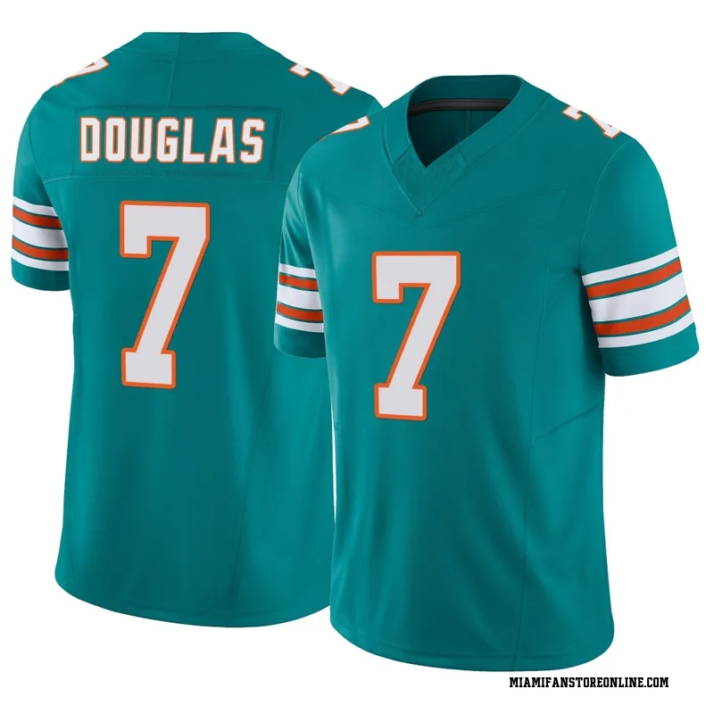 Caleb Douglas Youth Aqua Limited Miami Dolphins Alternate Vapor F.U.S.E. Football Jersey