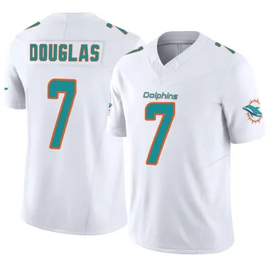 Caleb Douglas Youth White Limited Miami Dolphins Vapor F.U.S.E. Football Jersey