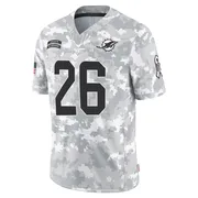 Carlos Washington Jr. Men's Arctic Camo Limited Miami Dolphins 2024 Salute to Service Football Jersey