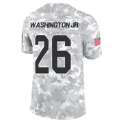 Carlos Washington Jr. Men's Arctic Camo Limited Miami Dolphins 2024 Salute to Service Football Jersey