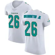 Carlos Washington Jr. Men's White Elite Miami Dolphins Vapor Untouchable Football Jersey