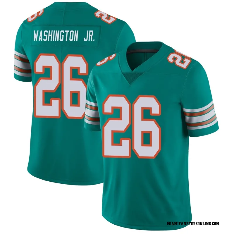 Carlos Washington Jr. Youth Aqua Limited Miami Dolphins Alternate Vapor Untouchable Football Jersey