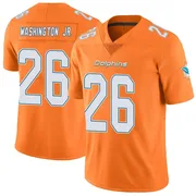 Carlos Washington Jr. Youth Orange Limited Miami Dolphins Color Rush Football Jersey