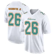 Carlos Washington Jr. Youth White Game Miami Dolphins Fashion Football Jersey