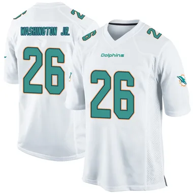 Carlos Washington Jr. Youth White Game Miami Dolphins Football Jersey