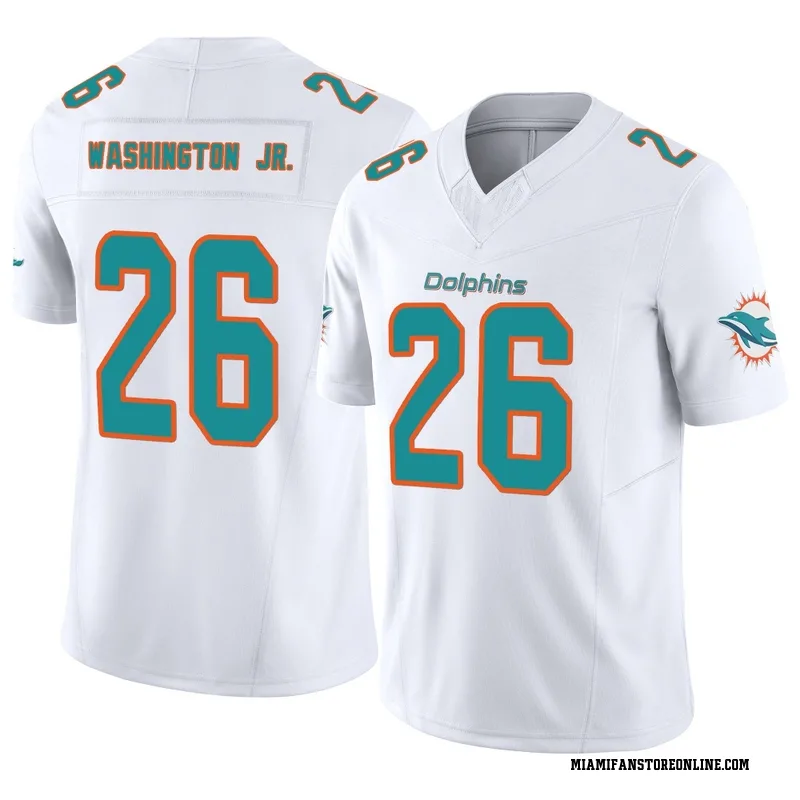 Carlos Washington Jr. Youth White Limited Miami Dolphins Vapor F.U.S.E. Football Jersey