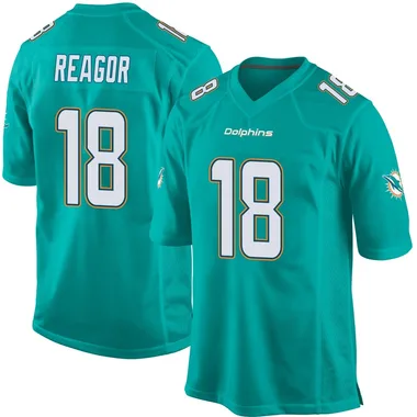 Jalen Reagor Men's Aqua Game Miami Dolphins Team Color Football Jersey