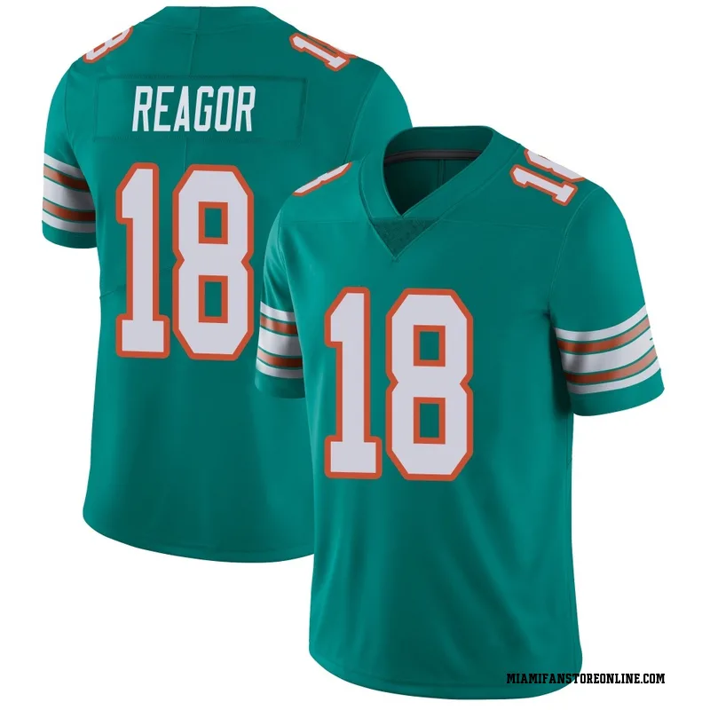Jalen Reagor Men's Aqua Limited Miami Dolphins Alternate Vapor Untouchable Football Jersey