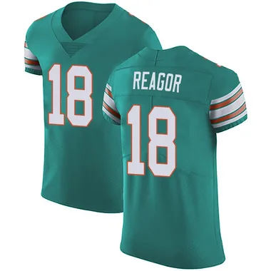 Jalen Reagor Men's Green Elite Miami Dolphins Aqua Alternate Vapor Untouchable Football Jersey