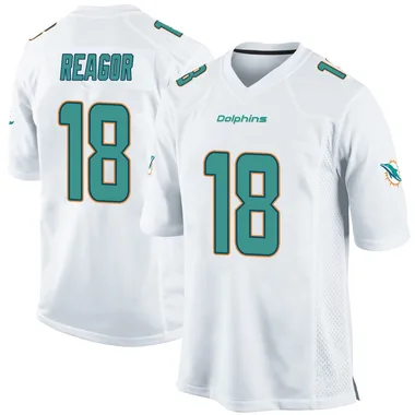 Jalen Reagor Men's White Game Miami Dolphins Football Jersey