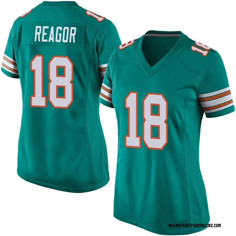 Jalen Reagor Women's Aqua Game Miami Dolphins Alternate Football Jersey
