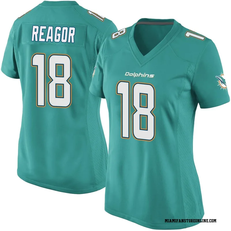 Jalen Reagor Women's Aqua Game Miami Dolphins Team Color Football Jersey