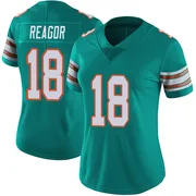 Jalen Reagor Women's Aqua Limited Miami Dolphins Alternate Vapor Untouchable Football Jersey