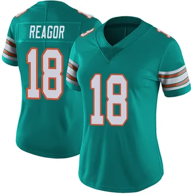 Jalen Reagor Women's Aqua Limited Miami Dolphins Alternate Vapor Untouchable Football Jersey