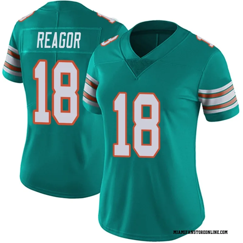 Jalen Reagor Women's Aqua Limited Miami Dolphins Alternate Vapor Untouchable Football Jersey