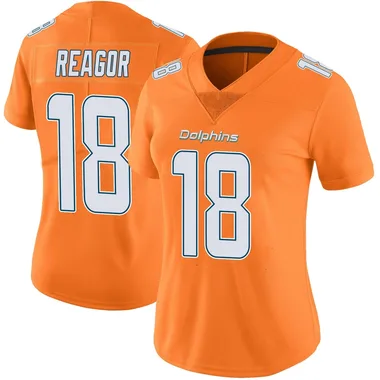 Jalen Reagor Women's Orange Limited Miami Dolphins Color Rush Football Jersey