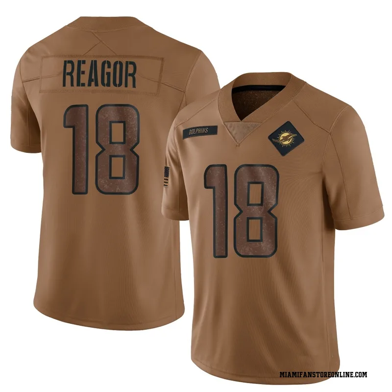 Jalen Reagor Youth Brown Limited Miami Dolphins 2023 Salute To Service Football Jersey