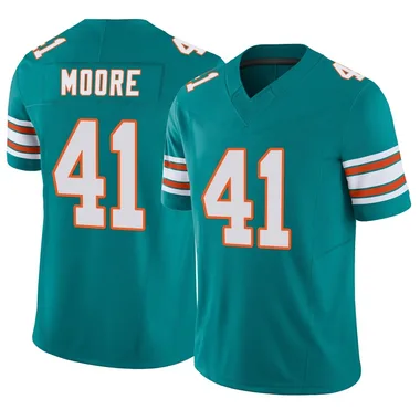 Louis Moore Men's Aqua Limited Miami Dolphins Alternate Vapor F.U.S.E. Football Jersey