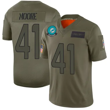 Louis Moore Men's Camo Limited Miami Dolphins 2019 Salute to Service Football Jersey