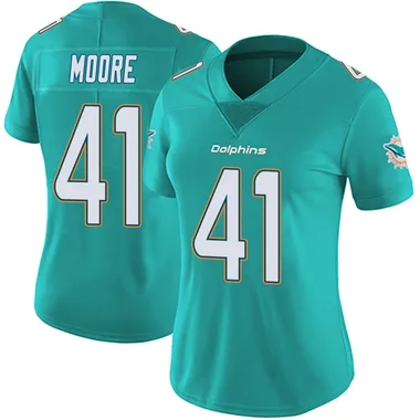 Louis Moore Women's Aqua Limited Miami Dolphins Team Color Vapor Untouchable Football Jersey