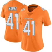 Louis Moore Women's Orange Limited Miami Dolphins Color Rush Football Jersey