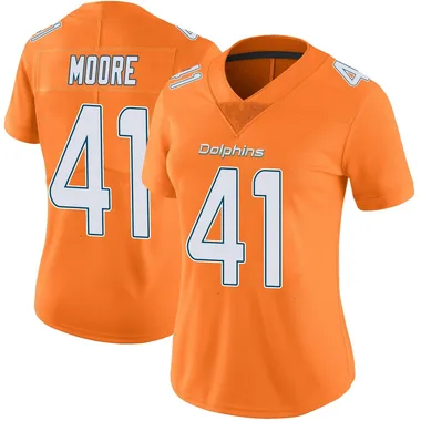 Louis Moore Women's Orange Limited Miami Dolphins Color Rush Football Jersey