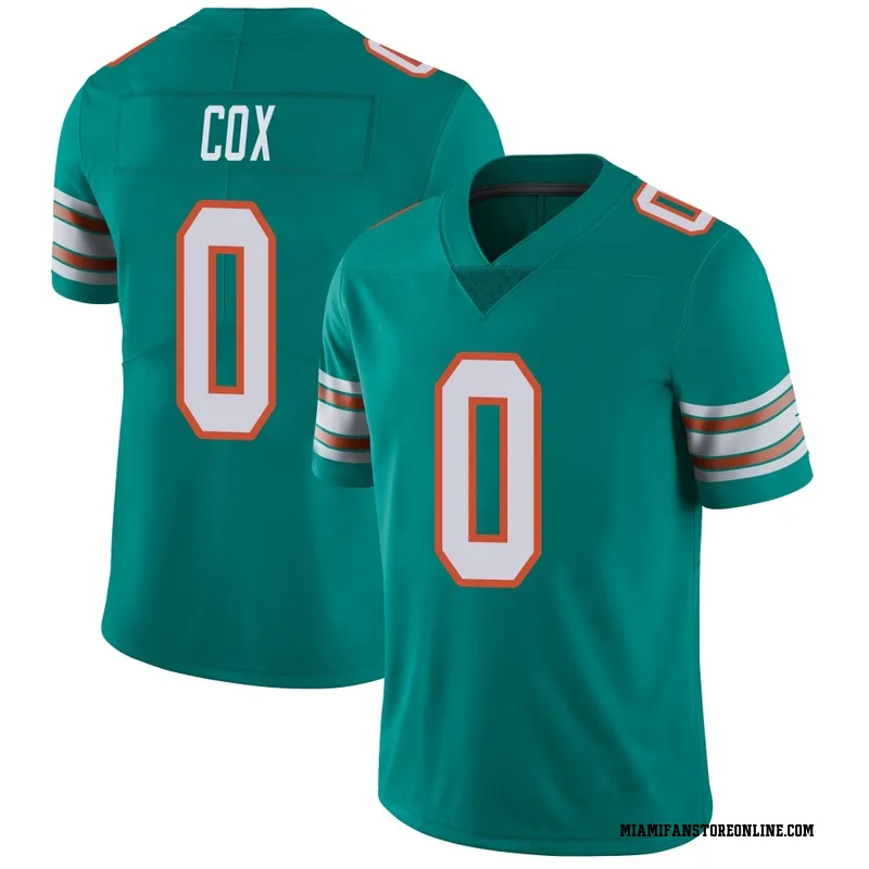 Marques Cox Men's Aqua Limited Miami Dolphins Alternate Vapor Untouchable Football Jersey